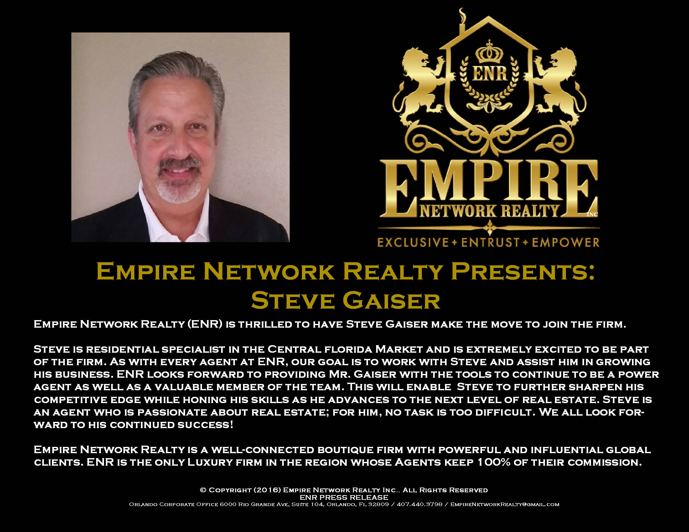 Empire Network Realty Presents Steve Gaiser